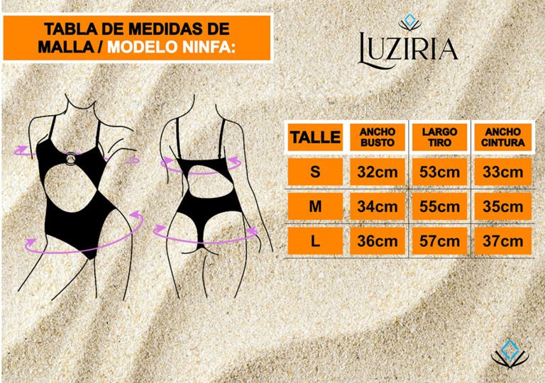 Talles de Bikini Bombacha - Modelo Ninfa 1(1)